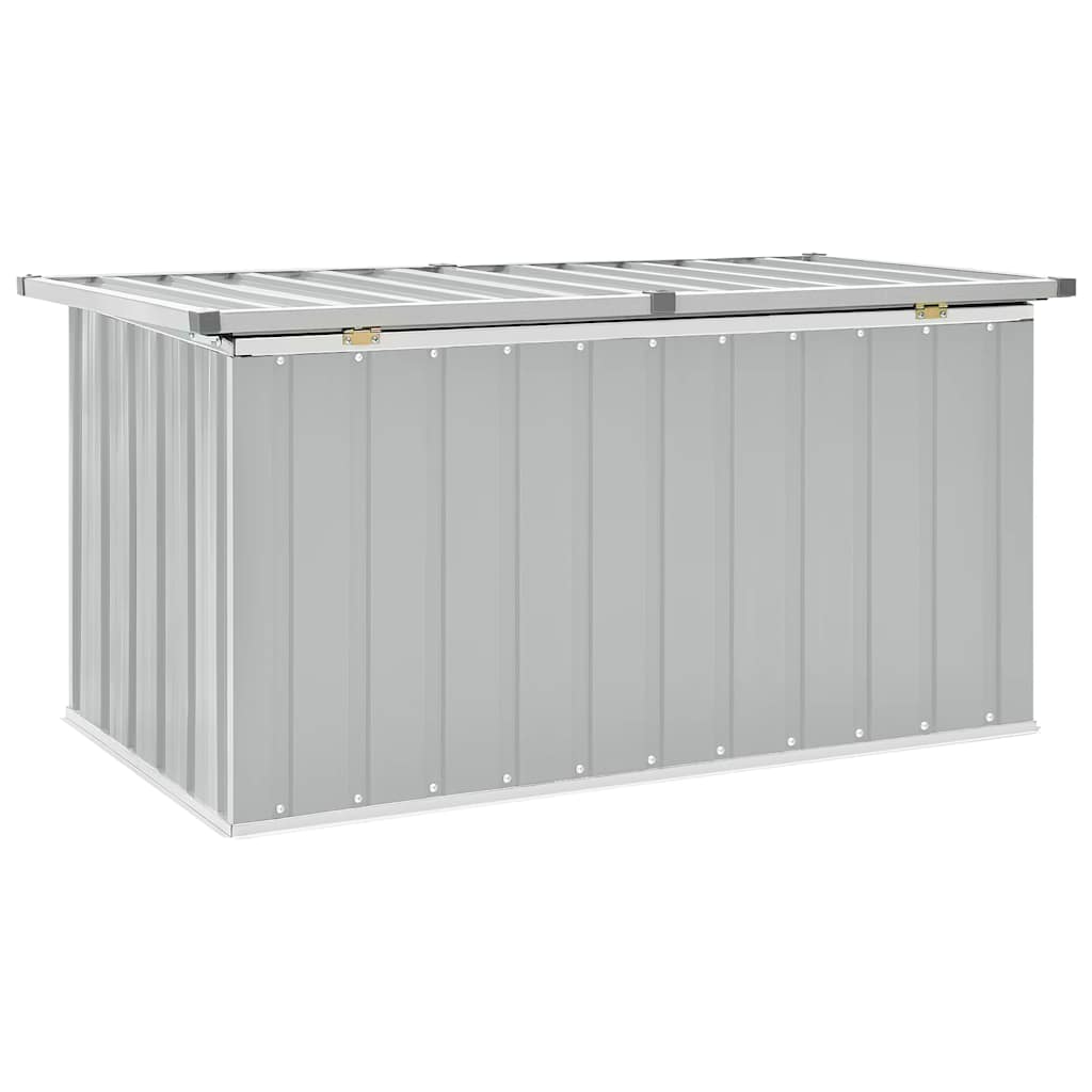 vidaXL Skrzynia ogrodowa do przechowywania, szara, 129x67x65 cm