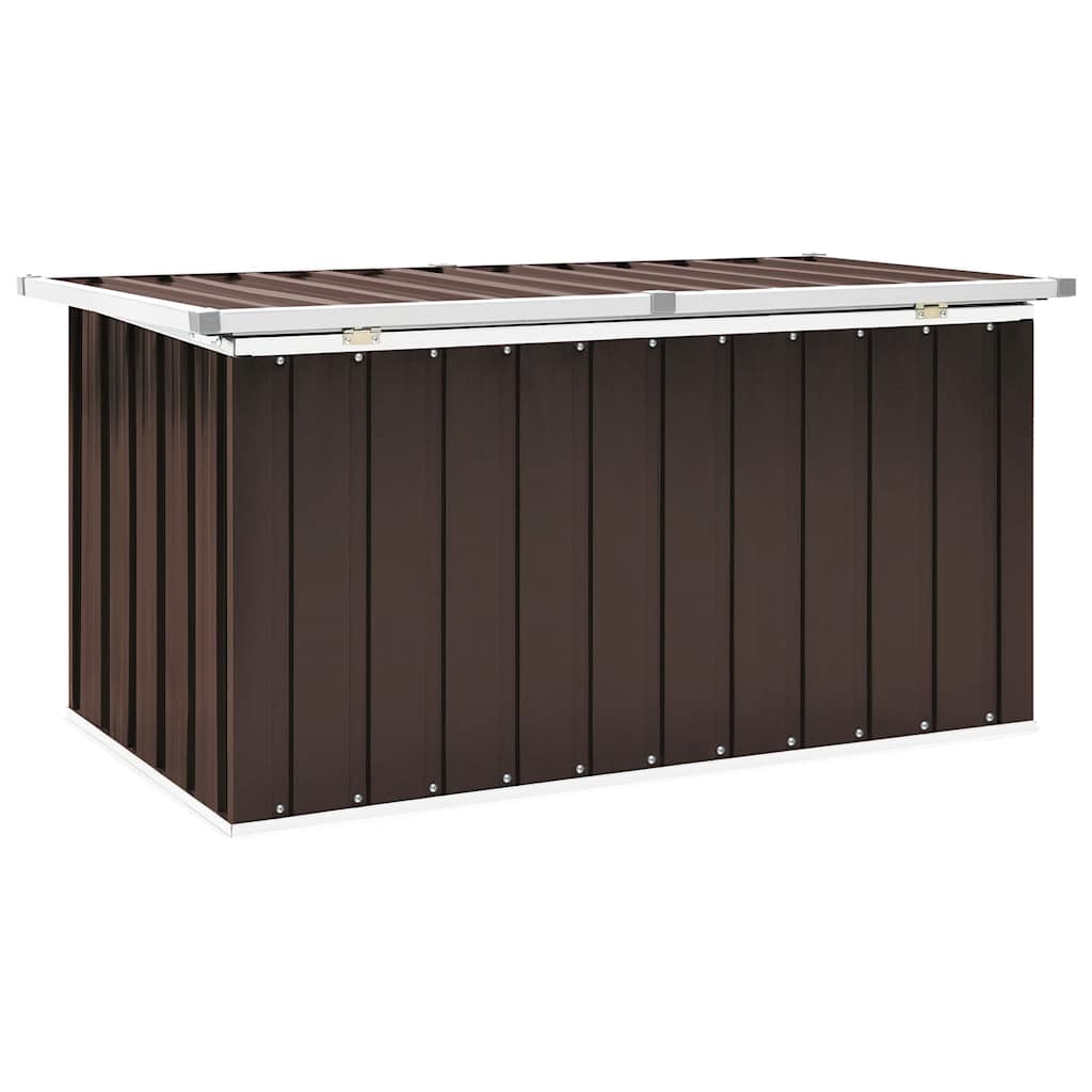 vidaXL Skrzynia ogrodowa brązowa 129x67x65 cm
