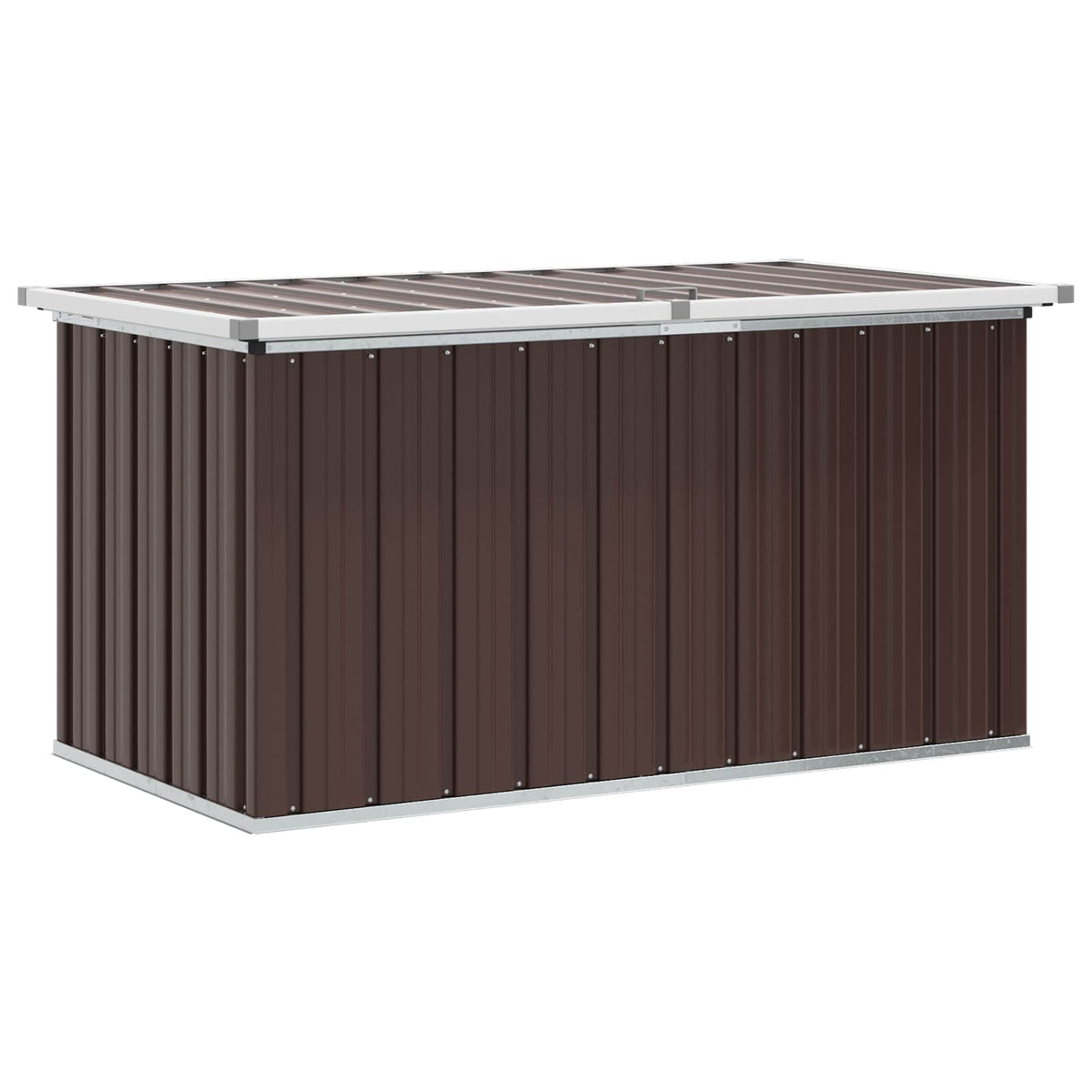 vidaXL Skrzynia ogrodowa brązowa 129x67x65 cm