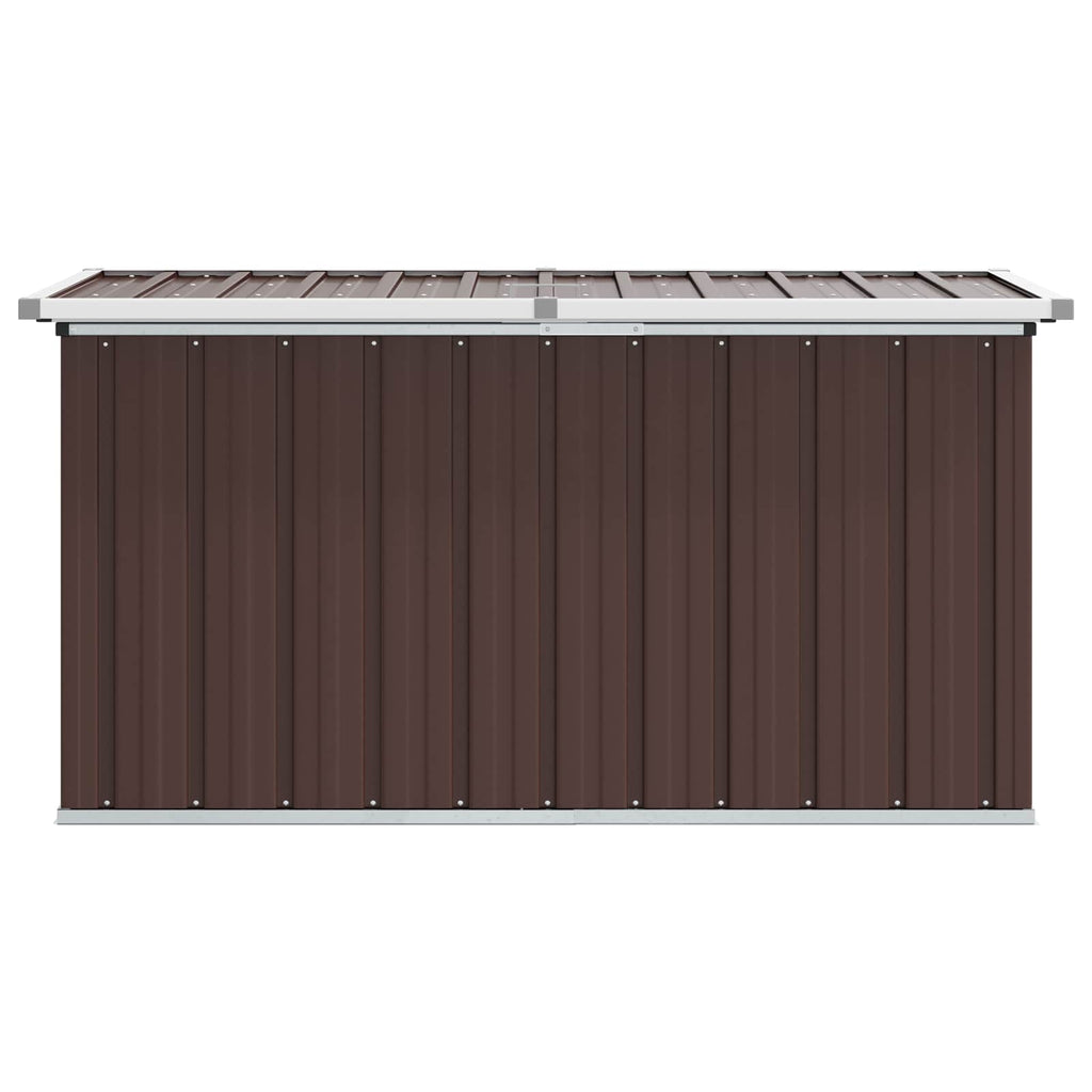 vidaXL Skrzynia ogrodowa brązowa 129x67x65 cm
