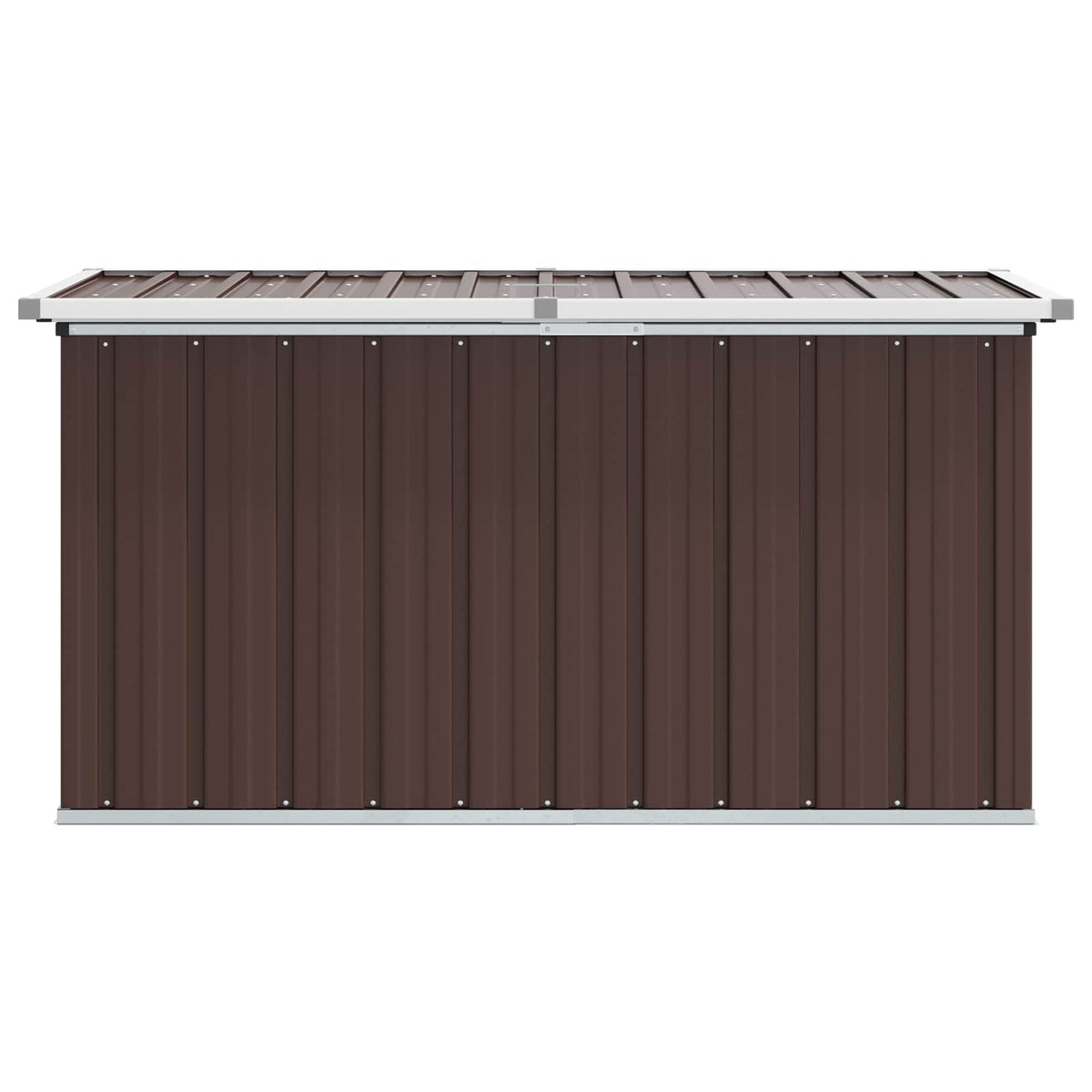 vidaXL Skrzynia ogrodowa brązowa 129x67x65 cm