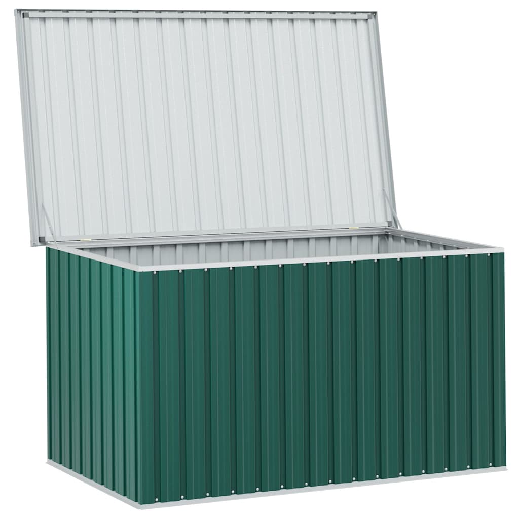 vidaXL Skrzynia ogrodowa, zielona, 171 x 99 x 93 cm
