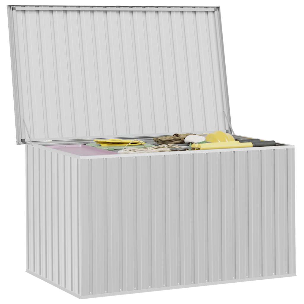 vidaXL Skrzynia ogrodowa, szara, 171x99x93 cm