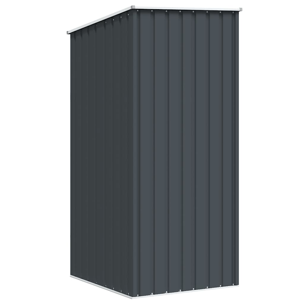 vidaXL Szopa ogrodowa, antracyt, 87x98x159 cm, stal galwanizowana