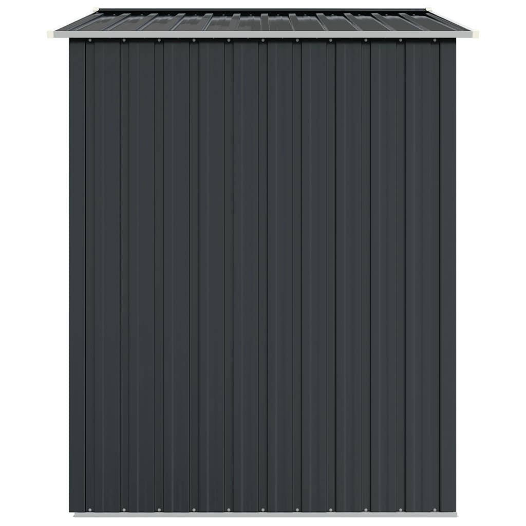 vidaXL Szopa ogrodowa, antracytowa, 205x129x183 cm, stal galwanizowana