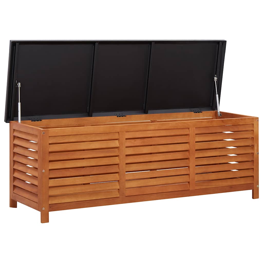 vidaXL Skrzynia ogrodowa, 150 x 50 x 55 cm, lite drewno eukaliptusowe
