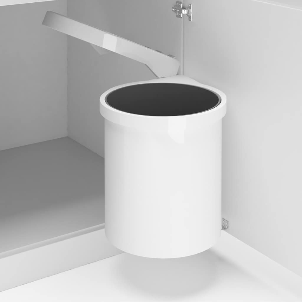 vidaXL Kosz na śmieci do zabudowy, plastikowy, 12 L