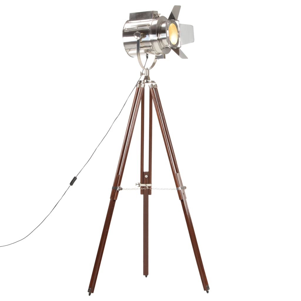 vidaXL Lampa podłogowa na trójnogu, lite drewno mango, 180 cm