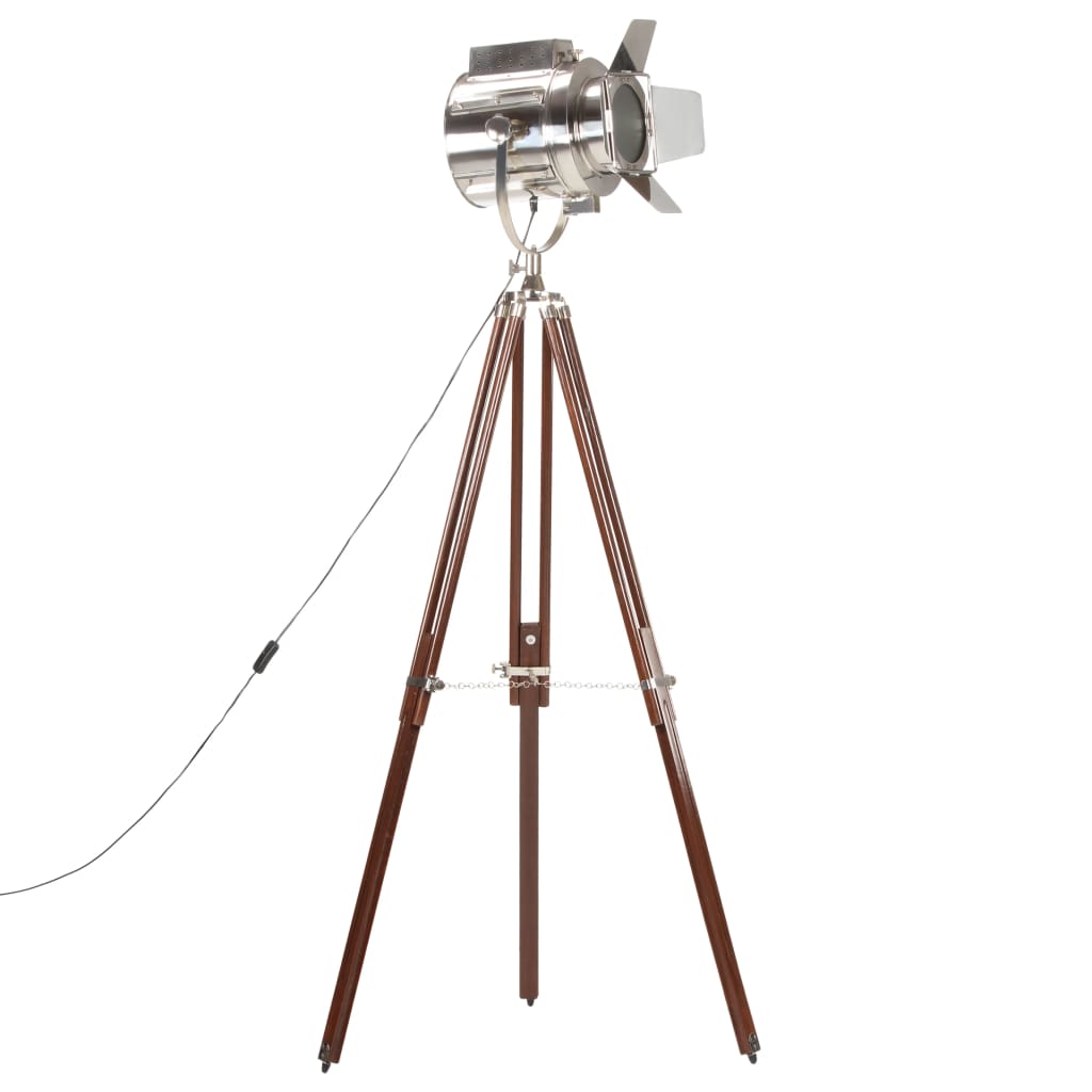 vidaXL Lampa podłogowa na trójnogu, lite drewno mango, 180 cm