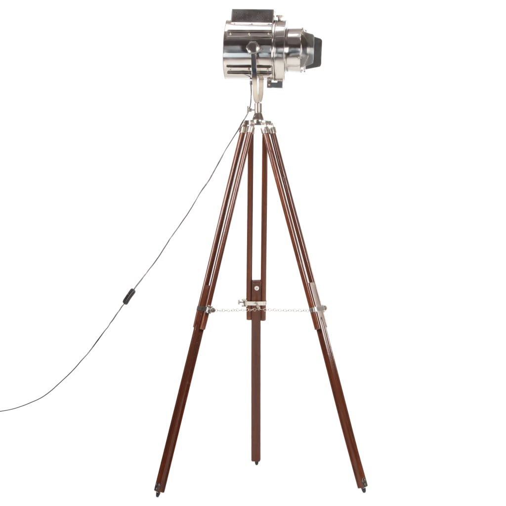vidaXL Lampa podłogowa na trójnogu, lite drewno mango, 180 cm