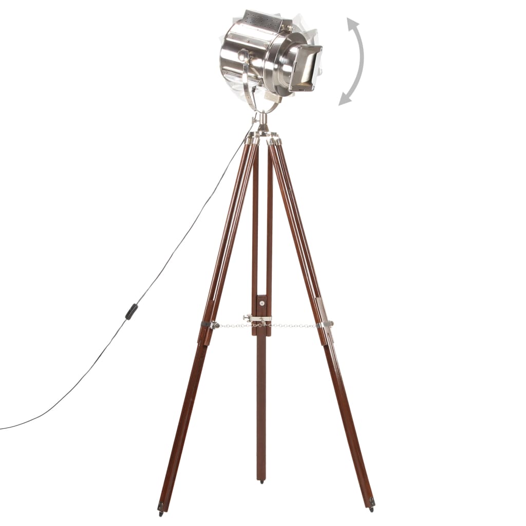 vidaXL Lampa podłogowa na trójnogu, lite drewno mango, 180 cm
