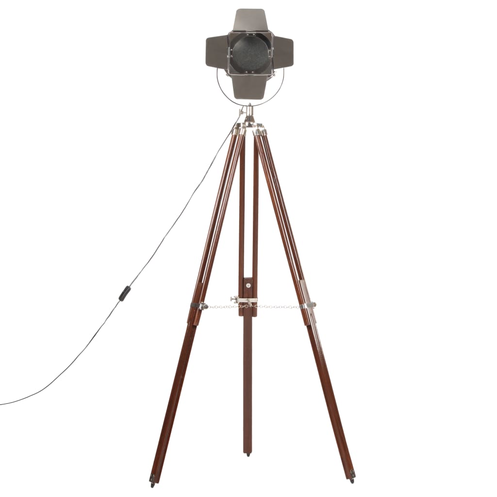 vidaXL Lampa podłogowa na trójnogu, lite drewno mango, 180 cm
