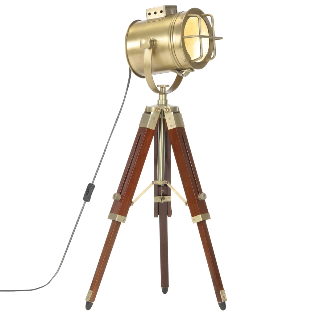 vidaXL Lampa podłogowa na trójnogu, lite drewno mango, 69 cm