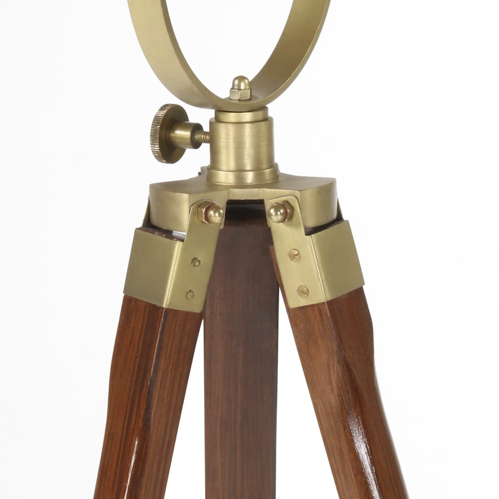 vidaXL Lampa podłogowa na trójnogu, lite drewno mango, 97 cm