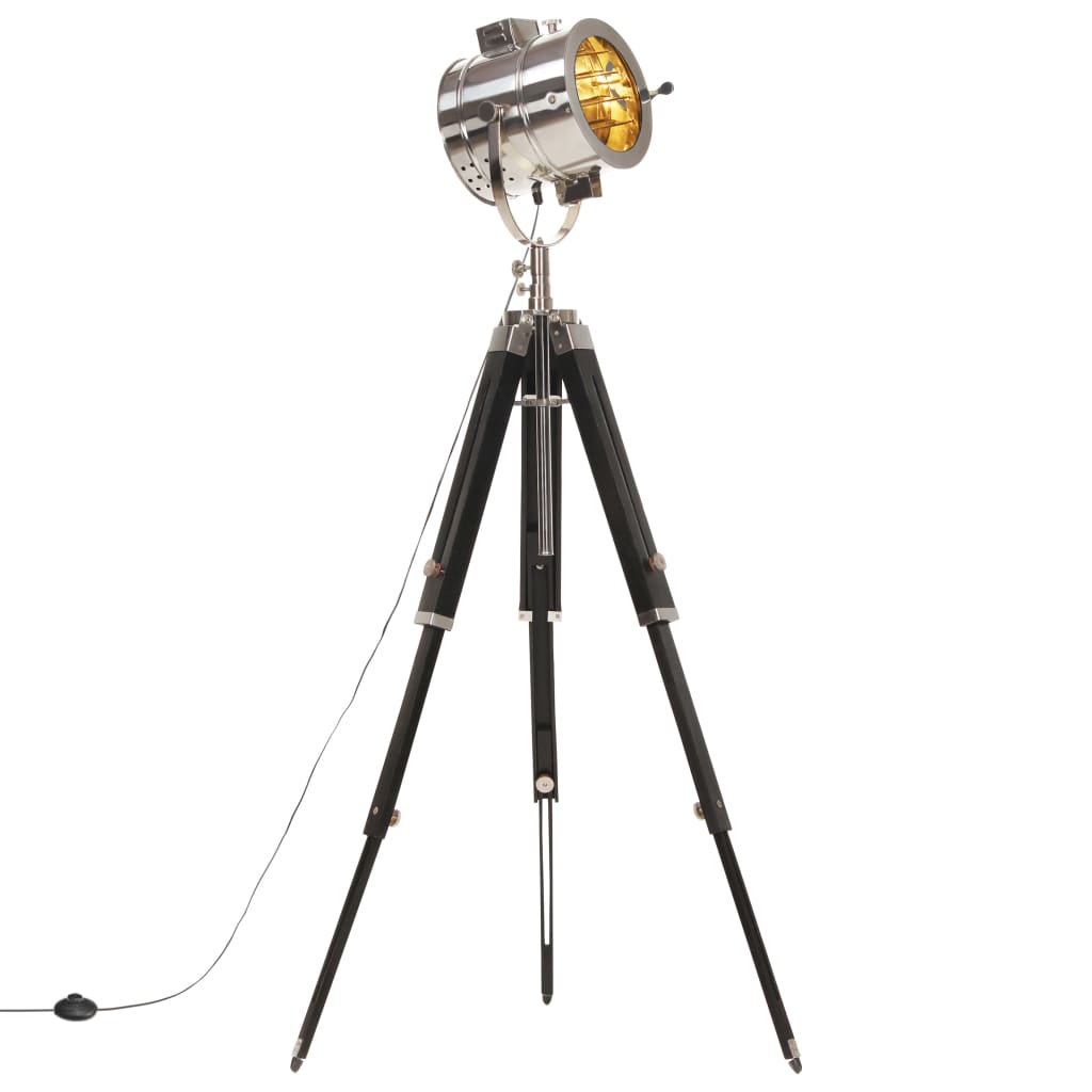vidaXL Lampa podłogowa na trójnogu, lite drewno mango, 165 cm