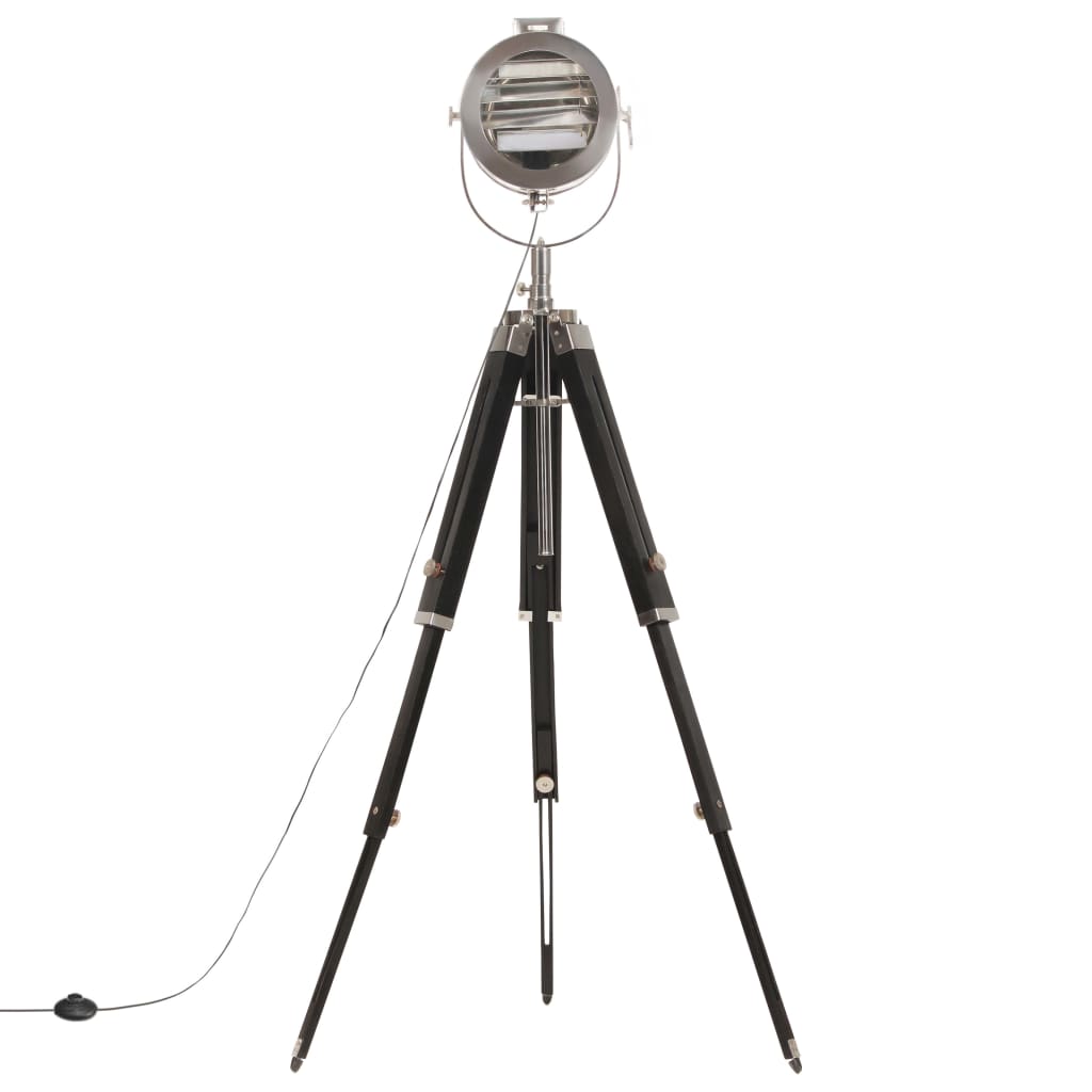 vidaXL Lampa podłogowa na trójnogu, lite drewno mango, 165 cm