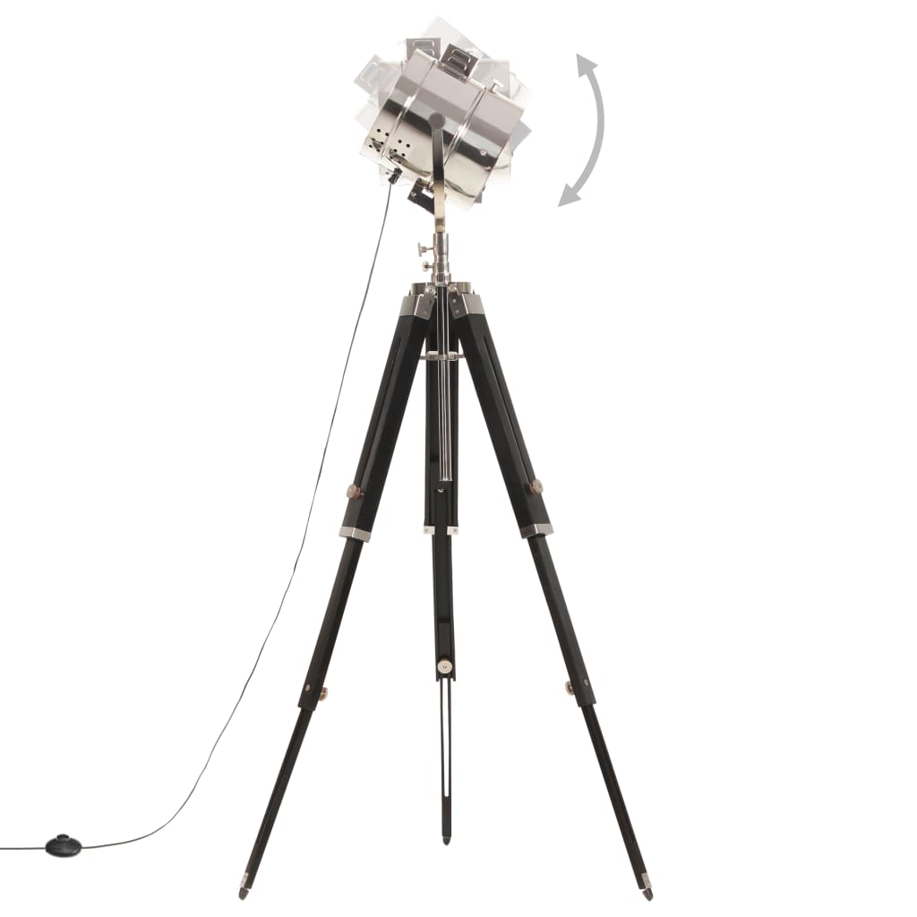 vidaXL Lampa podłogowa na trójnogu, lite drewno mango, 165 cm