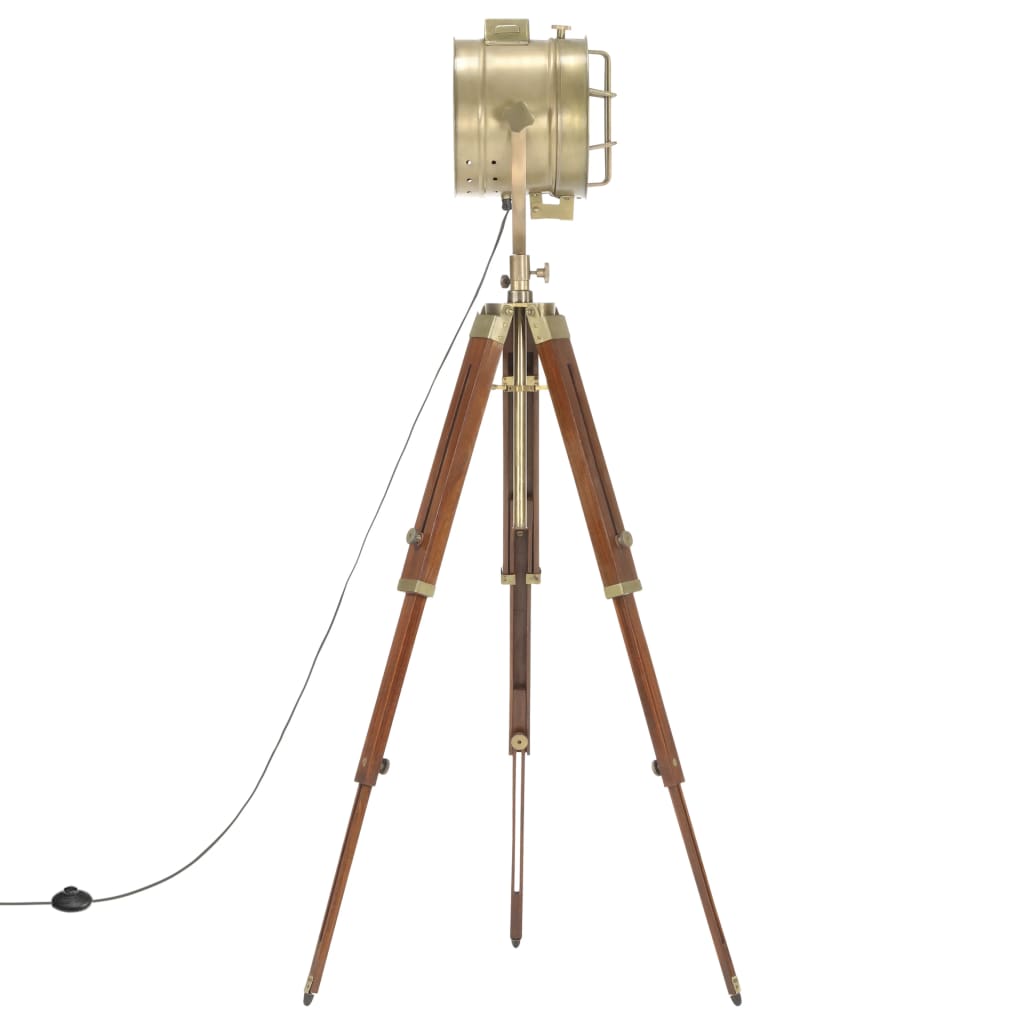 vidaXL Lampa podłogowa na trójnogu, lite drewno mango, 165 cm
