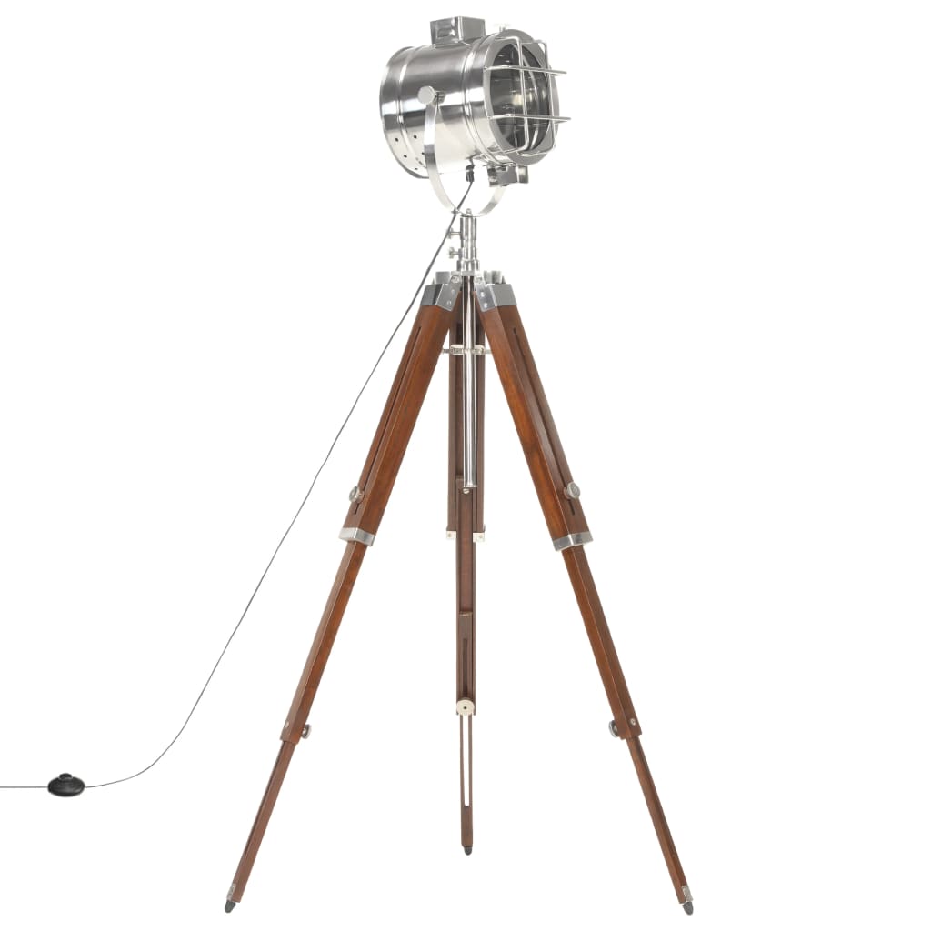 vidaXL Lampa podłogowa na trójnogu, lite drewno mango, 165 cm