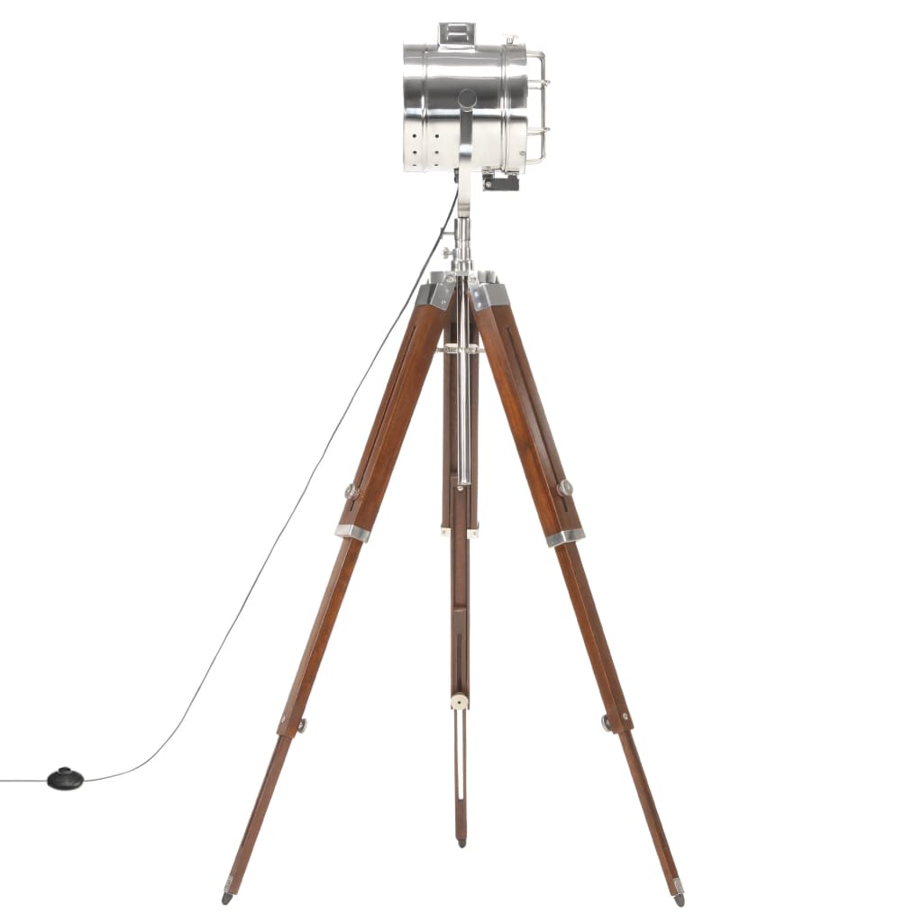 vidaXL Lampa podłogowa na trójnogu, lite drewno mango, 165 cm