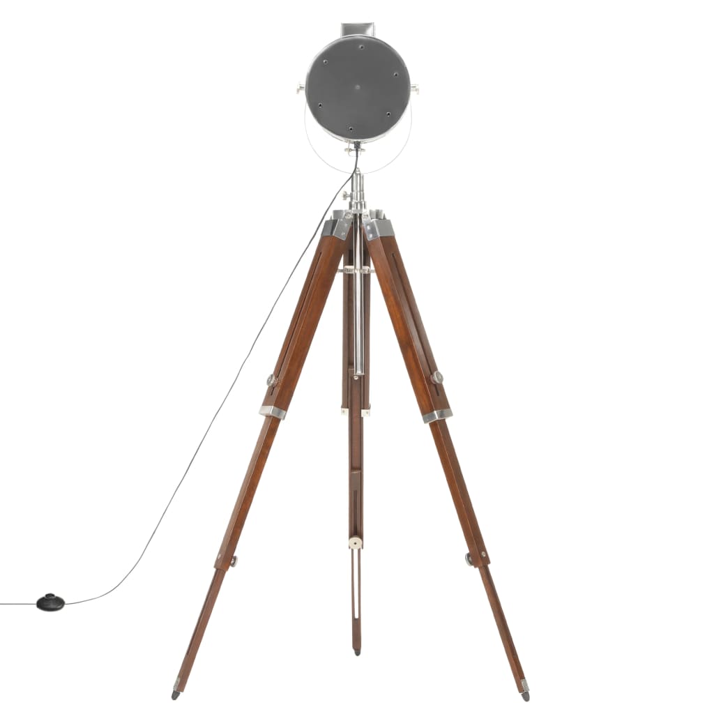 vidaXL Lampa podłogowa na trójnogu, lite drewno mango, 165 cm