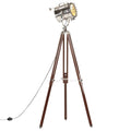 vidaXL Lampa podłogowa na trójnogu, lite drewno mango, 180 cm