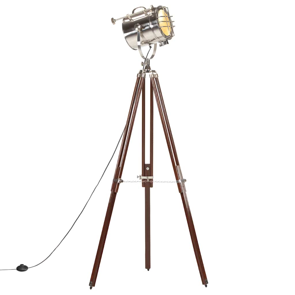 vidaXL Lampa podłogowa na trójnogu, lite drewno mango, 180 cm