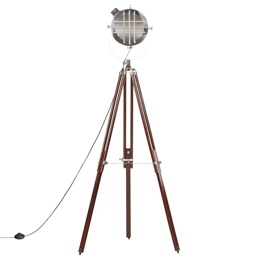 vidaXL Lampa podłogowa na trójnogu, lite drewno mango, 180 cm