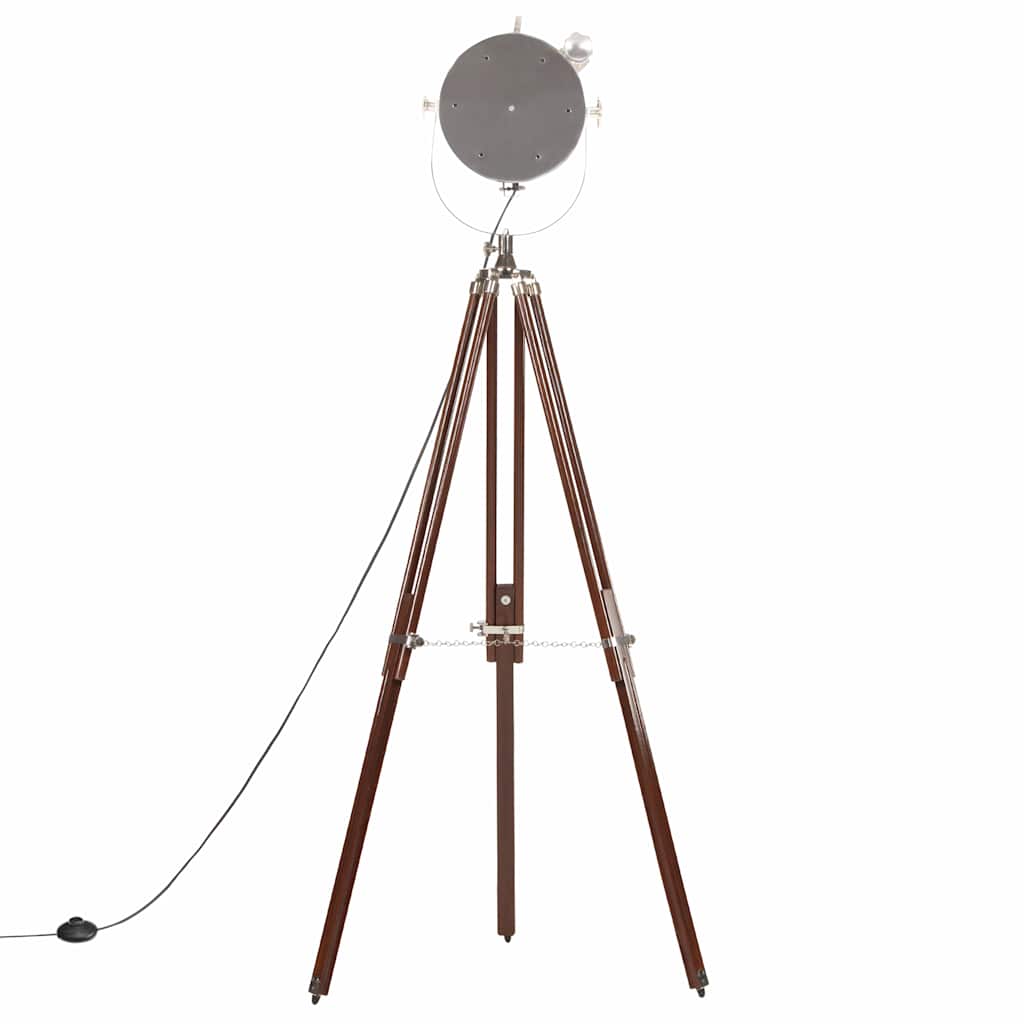 vidaXL Lampa podłogowa na trójnogu, lite drewno mango, 180 cm