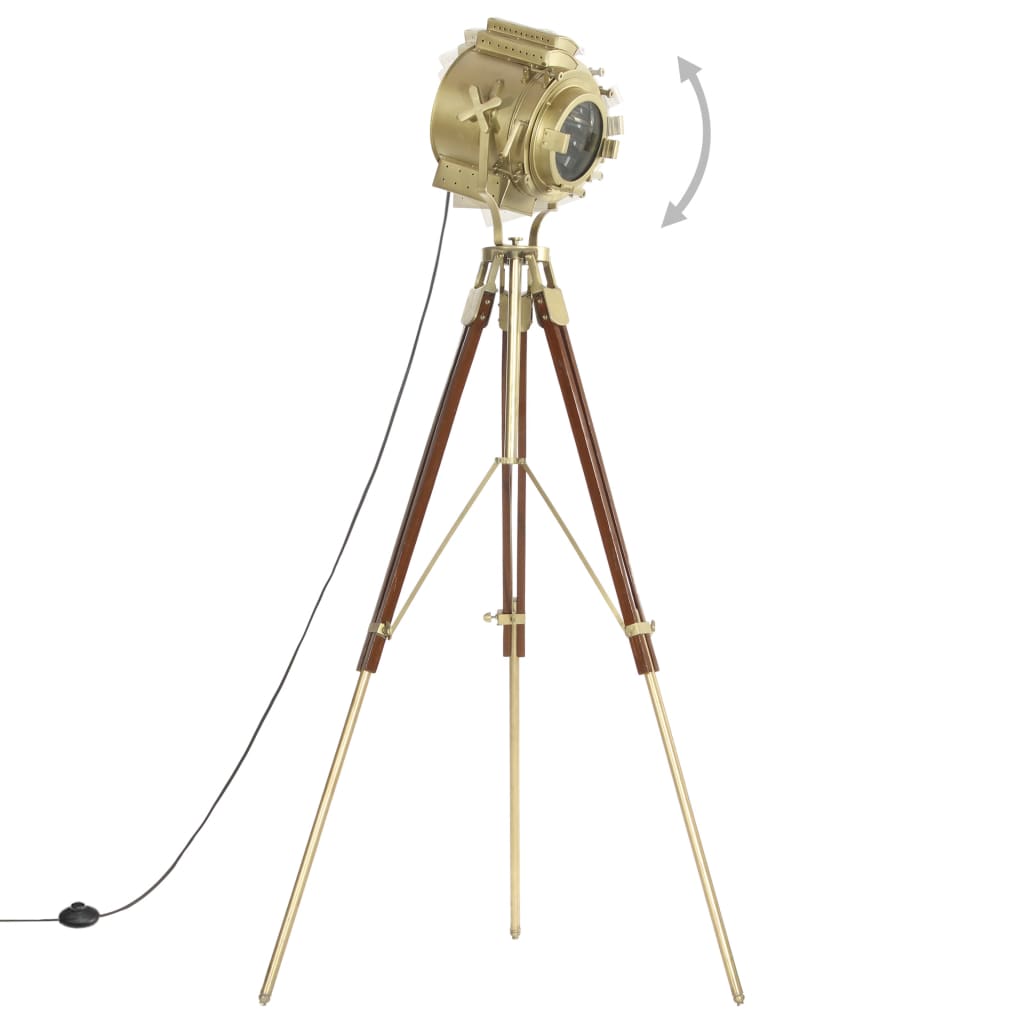 vidaXL Lampa podłogowa na trójnogu, lite drewno mango, 193 cm