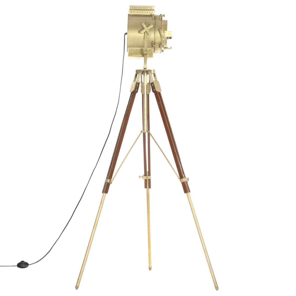 vidaXL Lampa podłogowa na trójnogu, lite drewno mango, 193 cm