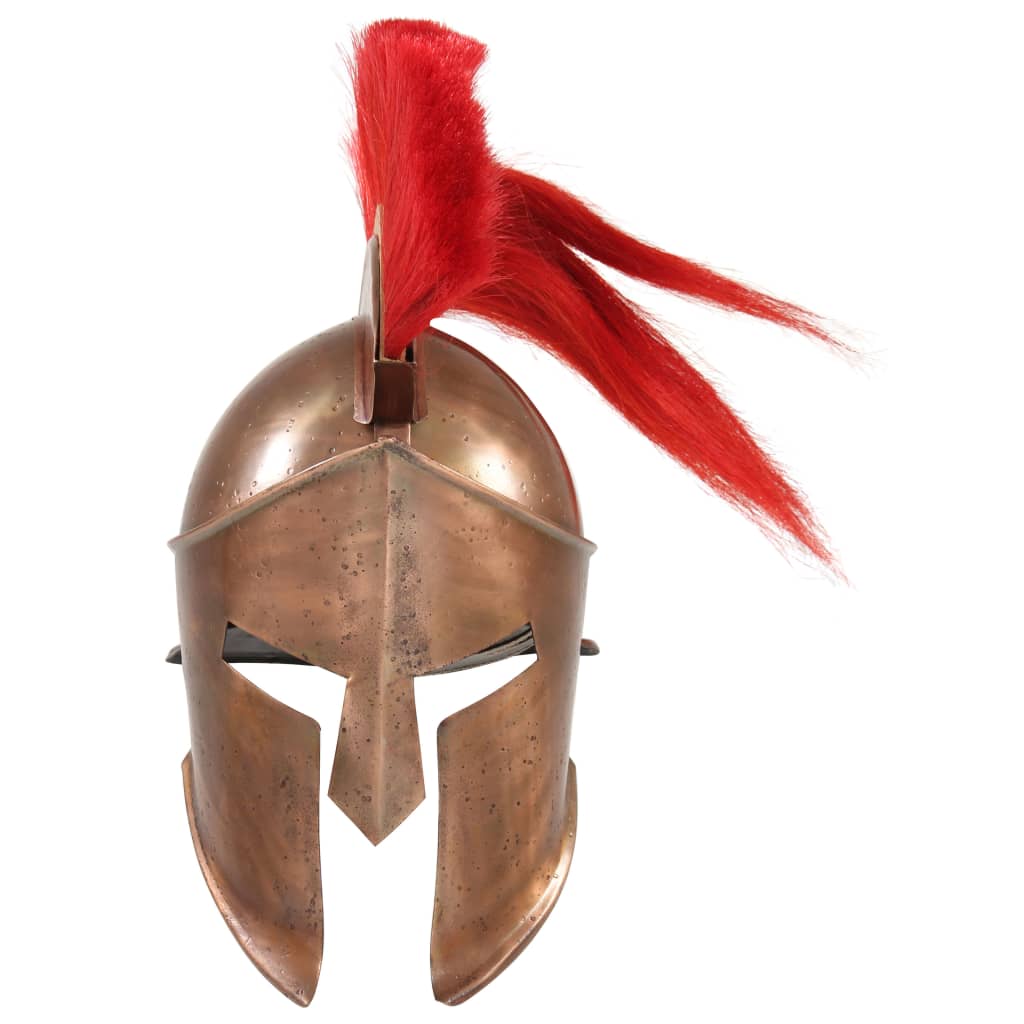 vidaXL Replika zabytkowego hełmu greckiego, LARP, stal miedziana