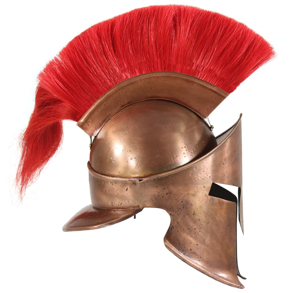 vidaXL Replika zabytkowego hełmu greckiego, LARP, stal miedziana
