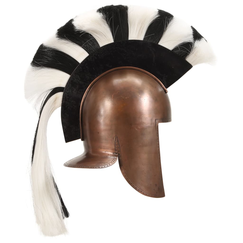 vidaXL Replika zabytkowego hełmu greckiego, LARP, stal miedziana