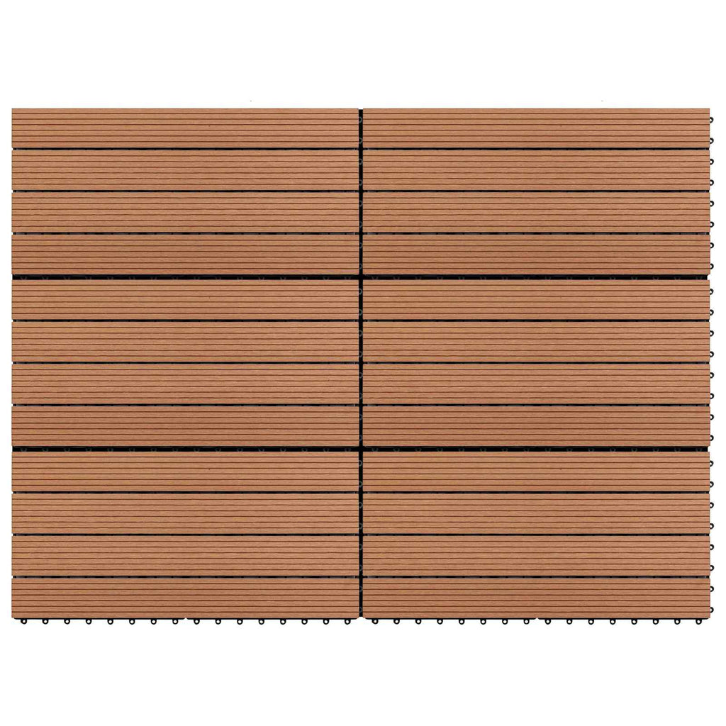 vidaXL Płytka Tarasowa 6 pcs Brązowy 60 x 30 cm