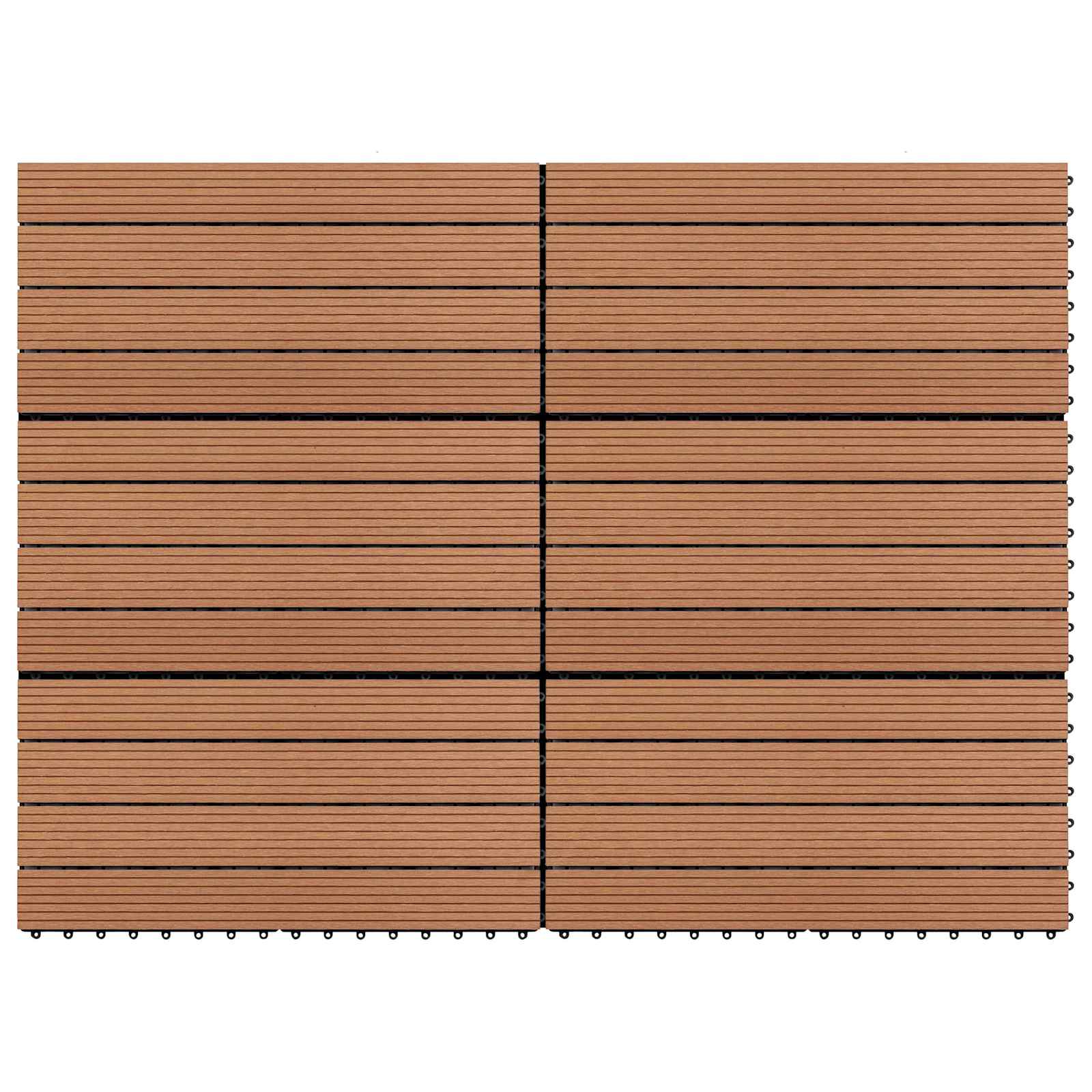 vidaXL Płytka Tarasowa 6 pcs Brązowy 60 x 30 cm