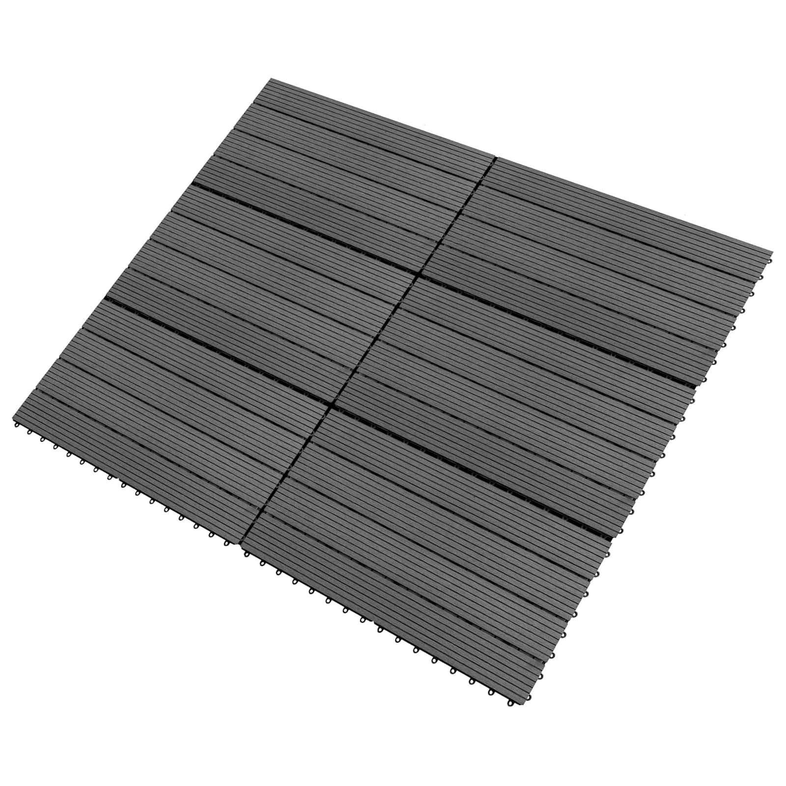vidaXL Płytka Tarasowa 6 pcs Szary 60 x 30 cm