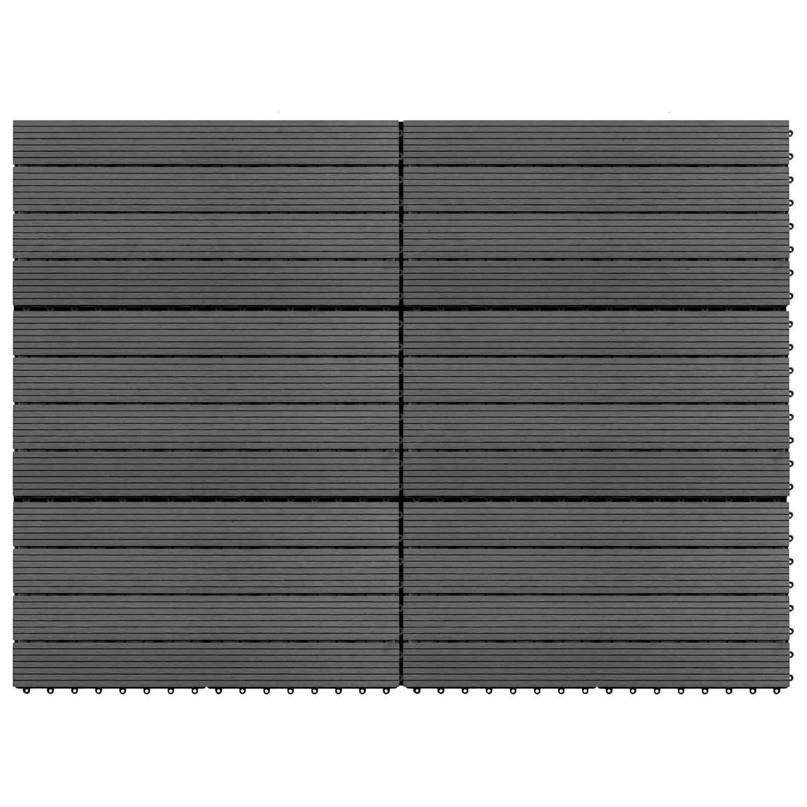 vidaXL Płytka Tarasowa 6 pcs Szary 60 x 30 cm