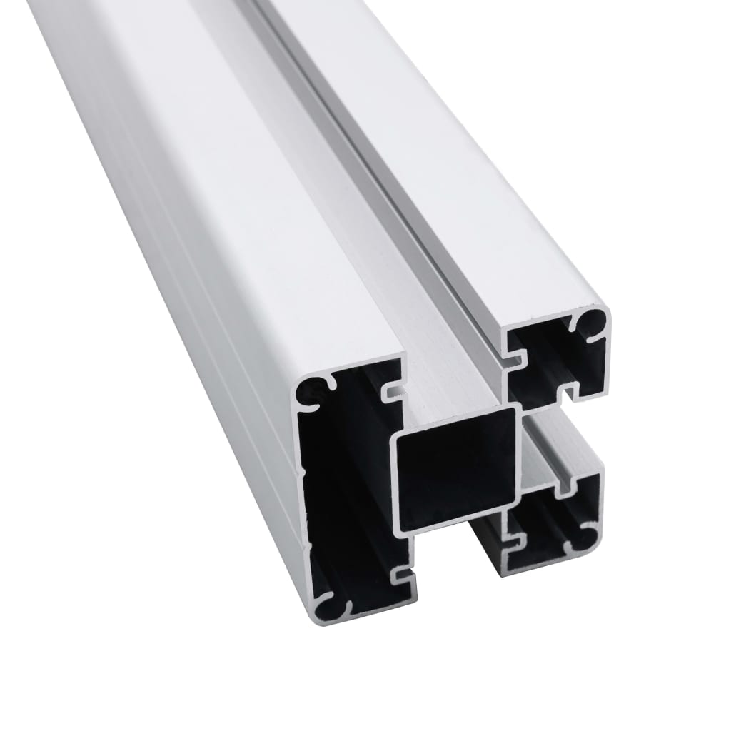 vidaXL Słupki ogrodzeniowe, 2 szt., aluminium, 185 cm