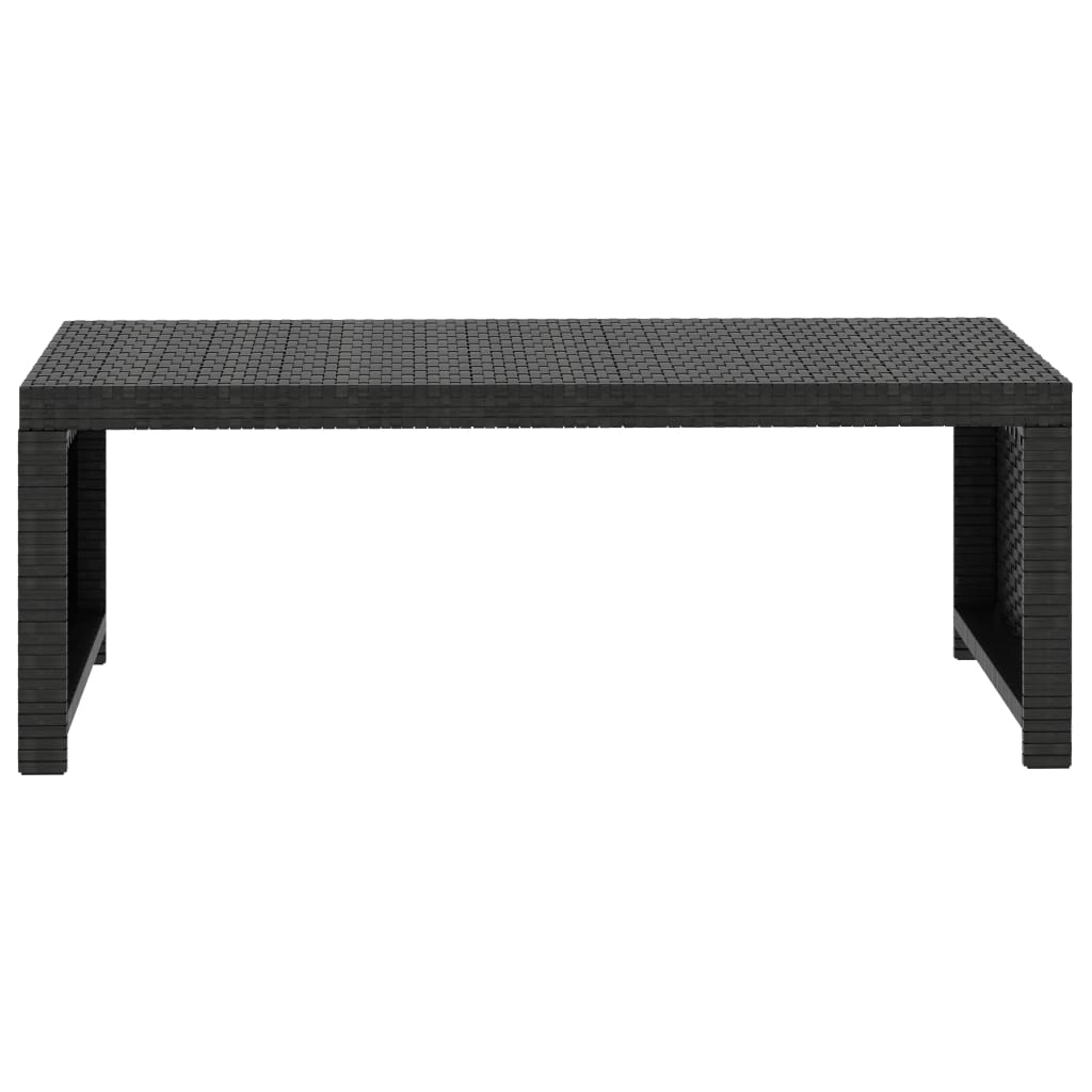 vidaXL 5-cz. zestaw mebli do ogrodu, poduszki, rattan PE, czarny