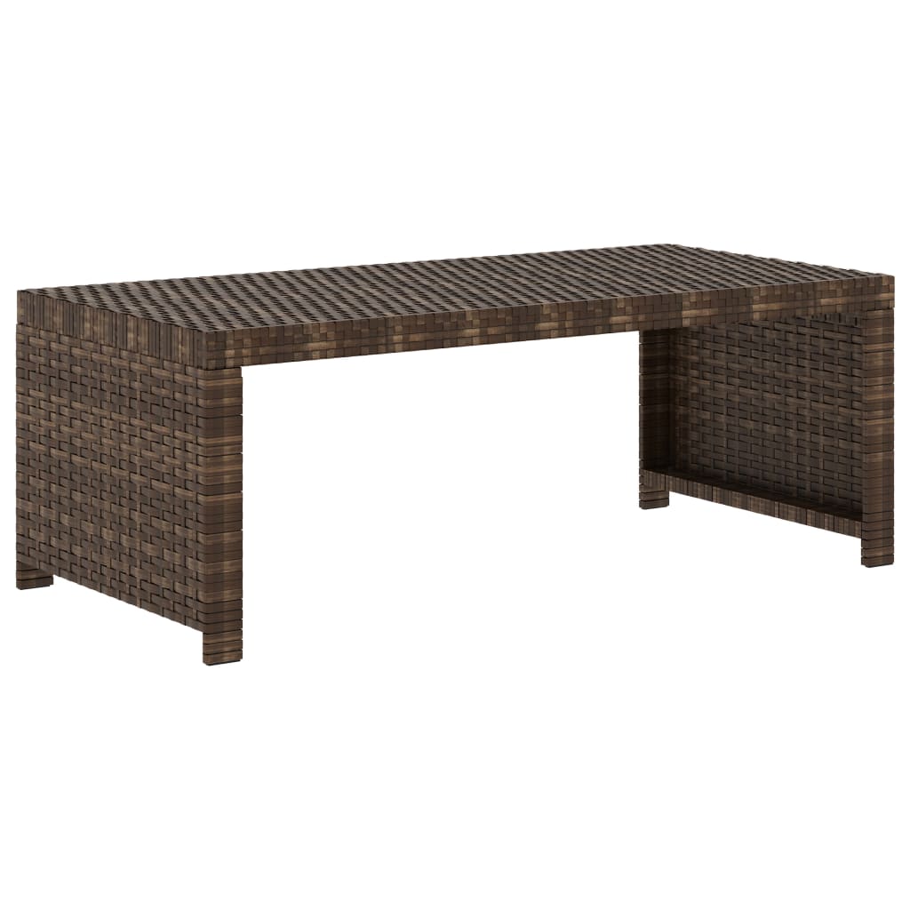 vidaXL 5-cz. zestaw mebli do ogrodu, poduszki, rattan PE, brązowy