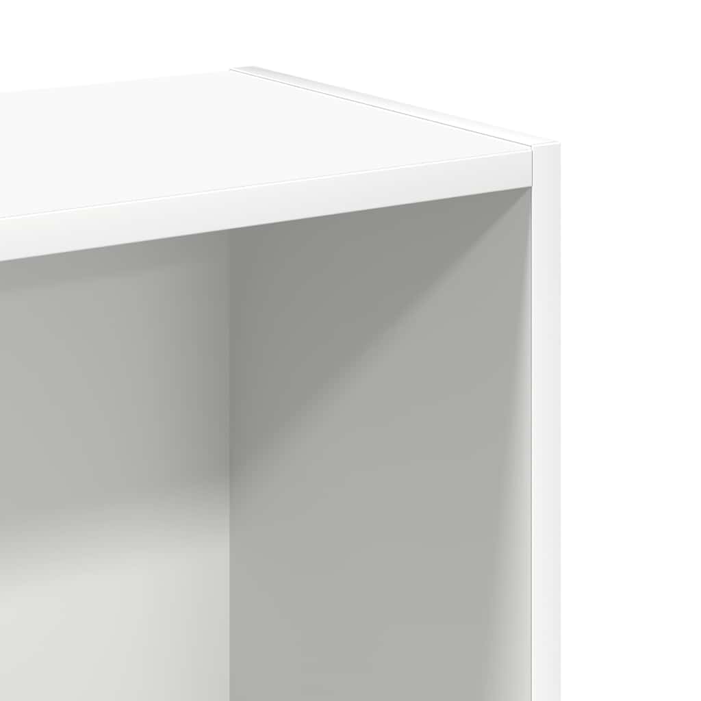 vidaXL Regał na książki Biały 80x24x75 cm Drewno klejone