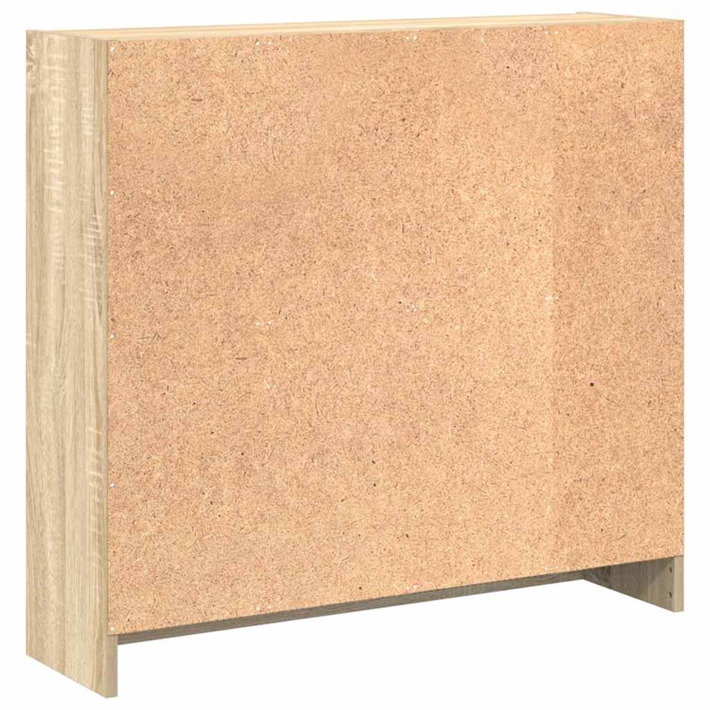 vidaXL Regał biblioteczny Sonoma Oak 80x24x75 cm Drewno klejone