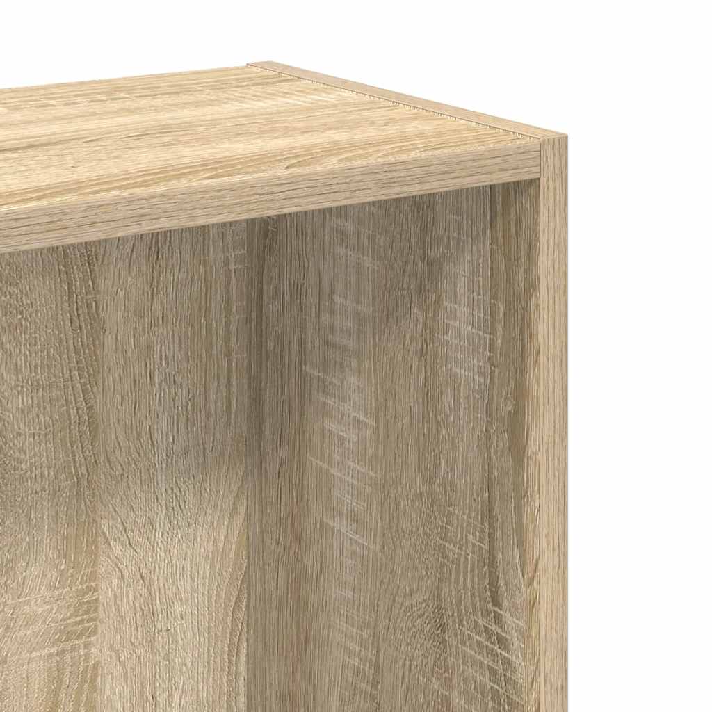 vidaXL Regał biblioteczny Sonoma Oak 80x24x75 cm Drewno klejone