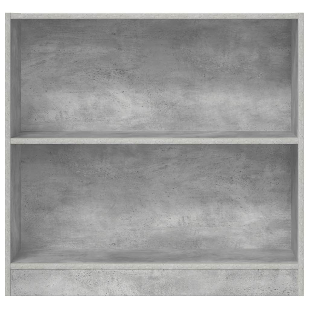 vidaXL Regał na książki, betonowy szary, 80x24x75 cm