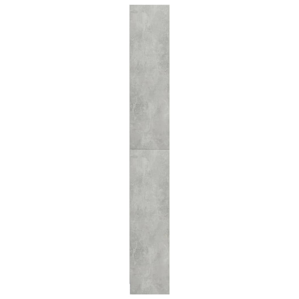 vidaXL Regał na książki z 5 półkami, betonowy szary, 80 x 24 x 175 cm