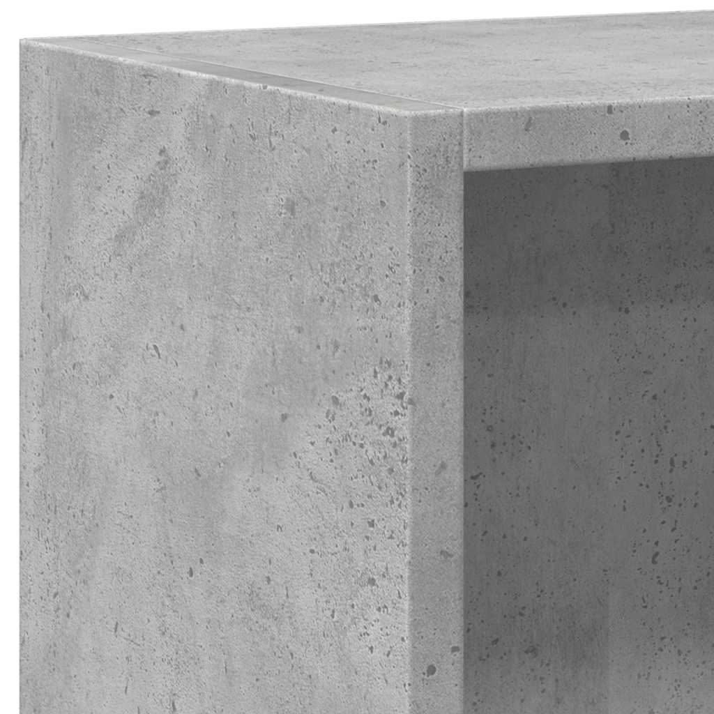 vidaXL 2-poziomowy regał, betonowy szary, 60x30x76,5 cm, płyta wiórowa