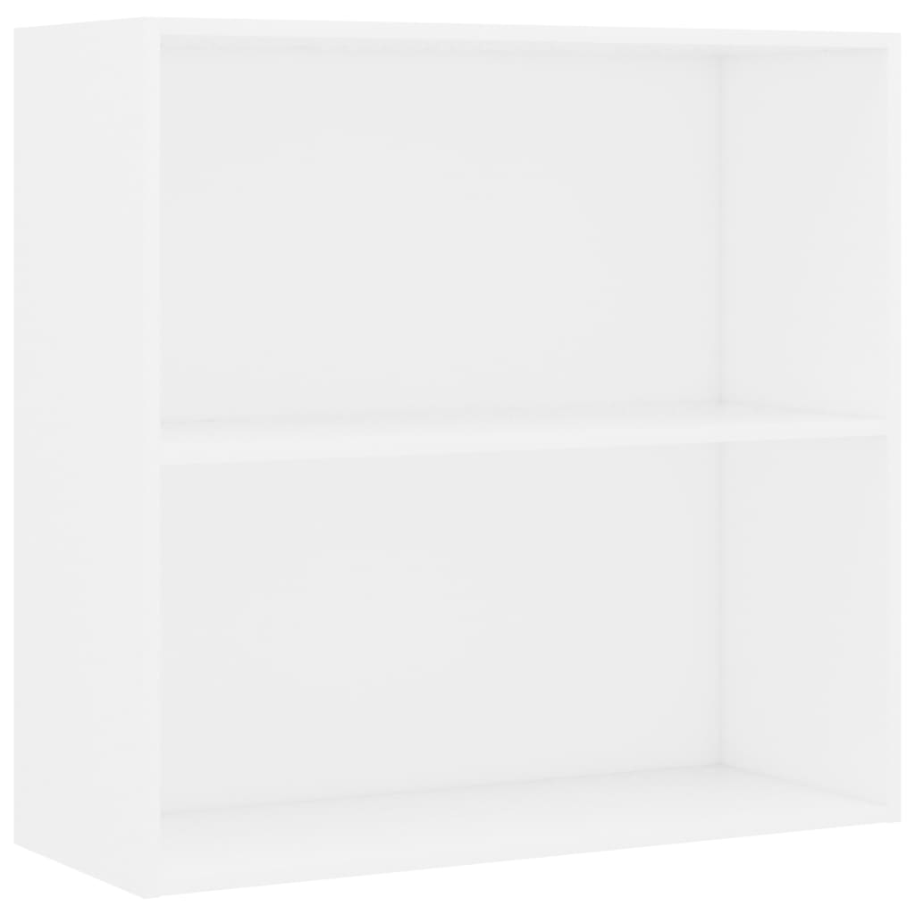 vidaXL Regał, biały, 80x30x76,5 cm, materiał drewnopochodny
