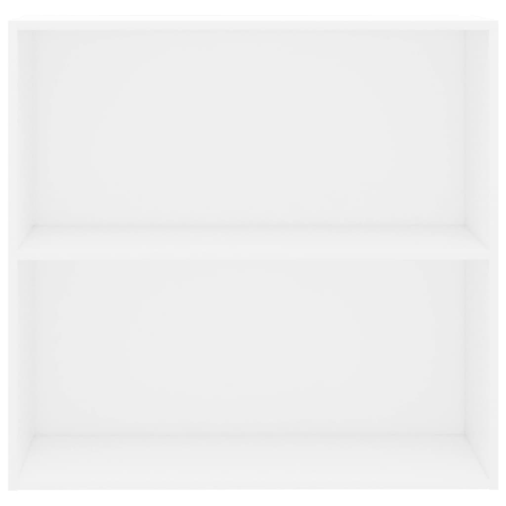 vidaXL Regał, biały, 80x30x76,5 cm, materiał drewnopochodny