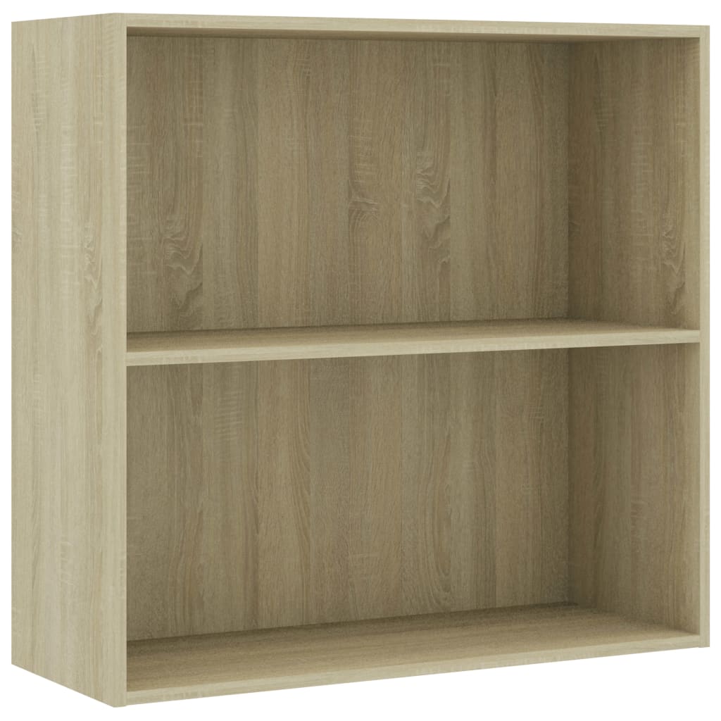vidaXL Regał, dąb sonoma, 80x30x76,5 cm, materiał drewnopochodny